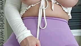 horny teacher shows off her vibrator fun with joi instructions.