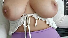 horny teacher shows off her vibrator fun with joi instructions.