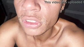 gay hookup after the club with a hungry guy bouncing eagerly