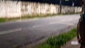 Risky Blowjob At Bus Stop Beside Beautiful Stranger