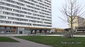 watch this natural euro amateur couple sucking and fucking in public nude