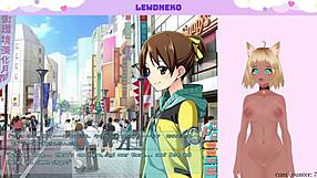 Vtuber LewdNeko orgasms while playing Go Go Nippon!