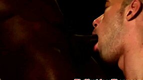 ebony hunk sucks and fucks ass in interracial gay scene