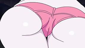 Exploring Mangle's big ass in intense hentai sex scene with detailed animations