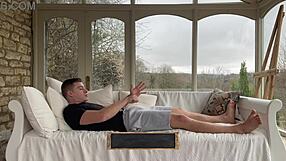 Learning the cowgirl position in a lesson with Miss Fox