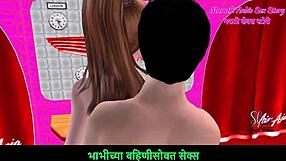 Animated 3D Cartoon Couple Enjoys Foreplay Fun