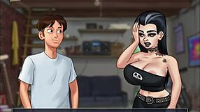 i'm playing summertime saga episode 117 with anime characters