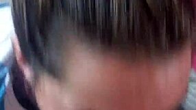 Blonde Girlfriend Giving Blowjob to Friend, Swallowing Cum as Liquid Lunch