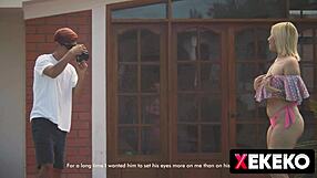 Is That Fake Photographer Spying on the Latina Venezuelan with Big Tits Changing in Her Room?