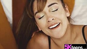 ginebra spreads her tight pussy for monster cock