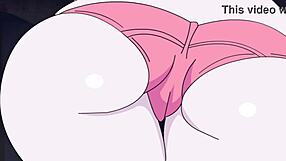 Exploring Mangle's big ass in intense hentai sex scene with detailed animations