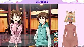 Vtuber LewdNeko orgasms while playing Go Go Nippon!