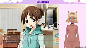 Vtuber LewdNeko orgasms while playing Go Go Nippon!