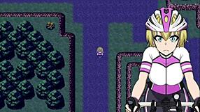 Blonde virgin flashes tits and loses virginity in the dark!