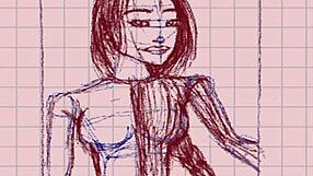 i drew this beautiful asian milf hot for you in hentai style, but oops i messed up the details a bit