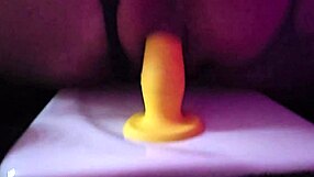 mature brunette rides tight pussy on toys with natural tits