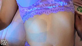 Big ass amateur gets rough and tumble in hot threesome action