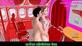 Animated 3D Cartoon Couple Enjoys Foreplay Fun