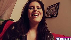 Big-titted brunette BBW gets her ass fucked by a monster cock in hardcore action!