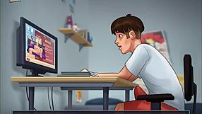 i'm playing summertime saga episode 117 with anime characters