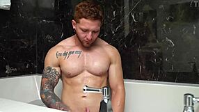 fit hunk sage gets ass railed hard in shower