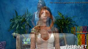 Hotty's first anal banging by masseuse