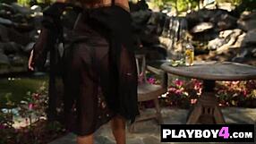 Stunning Latina MILF Raquel Pomplun reveals her big ass and natural body in a softcore display