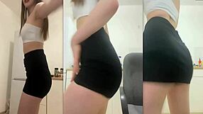 sexy webcam dancer performs a captivating show