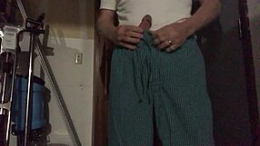 Gay man receives an intense rubdown