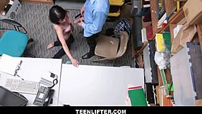 petite latina shoplifter penelope reed trades sex with big dick guard to avoid police