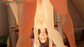 In Uncensored Hentai, Phoenix the Elf Begs for Standing Doggy Style and Gets Fucked Hard by Interracial Partner