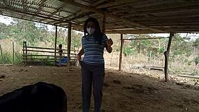 Widowed stepmother visits stepson’s farm to see her late husband’s legacy. She seduces him for a wild fuck!