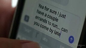 Text Interrupts Keisha Grey and Haley Reed's Hot Lesbian Sex!