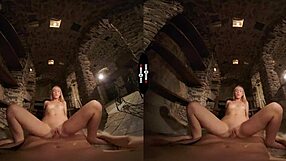 In the DARK ROOM VR, JENNY unleashes her WILD SIDE with intense BLOWJOB and shaved PUSSY RIDING in hardcore COWGIRL action