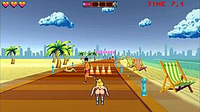 Roller Babe Hentai Game Outdoor Gangbang with BBC and BWC