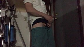 Gay man receives an intense rubdown