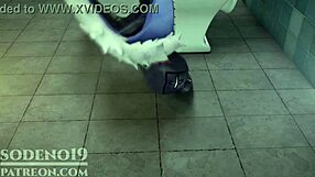 Honaki Star Rail's Silver Wolf caught masturbating offers footjob and blowjob in 3D anime.