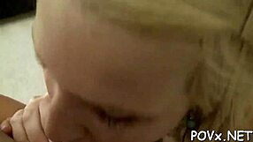 Sloppy teen blowjob orgasm!