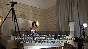 Hot latina girl photoshoot turns into porn casting interview