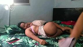 Latina Colombian Amateur Lesbian Gets Pussy Caressed And Oral Sex During Hot Husband Call