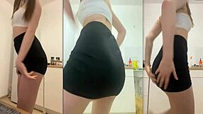 sexy webcam dancer performs a captivating show