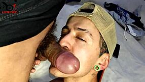 She didn't finish undressing, ready on all fours with her hairy pussy eager for massive cock action