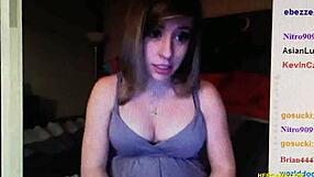 Pregnant Webcam Cutie Shows Boobs Pussy And Sings!