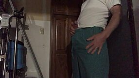 Gay man receives an intense rubdown