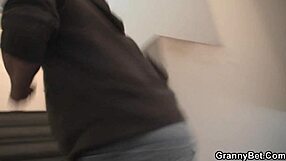 Hot grandma loses game and gets her pussy pounded