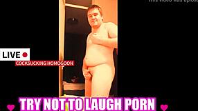 Try not to laugh porn silly cocksucking homogoon