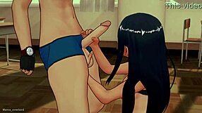 Nagatoro Gives Intense Handjobs in Anime Style