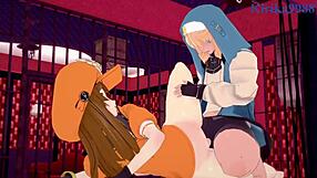 may and bridget have intense anal sex in guilty gear strive hentai