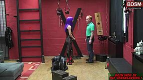 i'm the devoted slave getting painful spanks from my latex mistress in this intense bdsm domination session