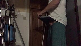 Gay man receives an intense rubdown